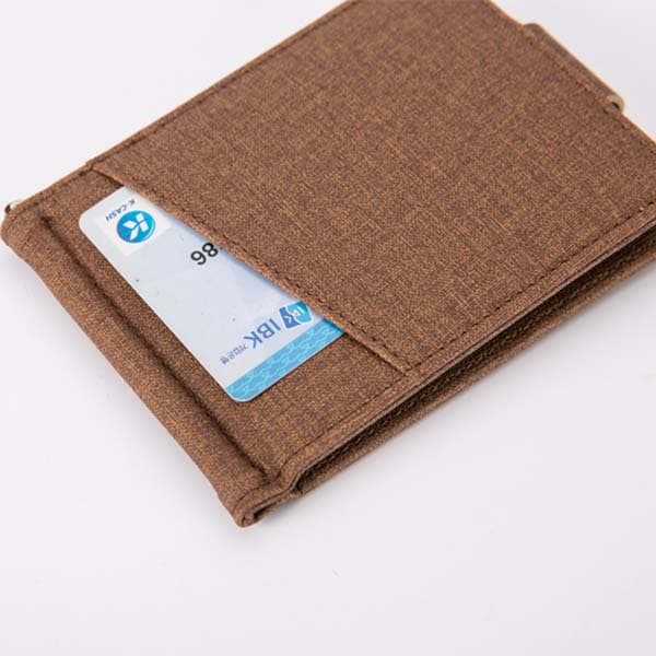 Stilfuld Linned Bifold Tegnebog til Mænd - Kompakt Design Brown Brown