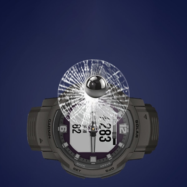 Karkaistu lasi näytönsuoja älykellolle (2 kpl) Garmin Instinct Crossover