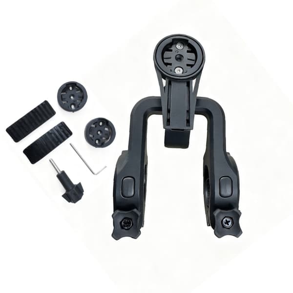 Y-formet Cykelcomputerbeslag - Sort: Monter din speedometer og actionkamera sikkert