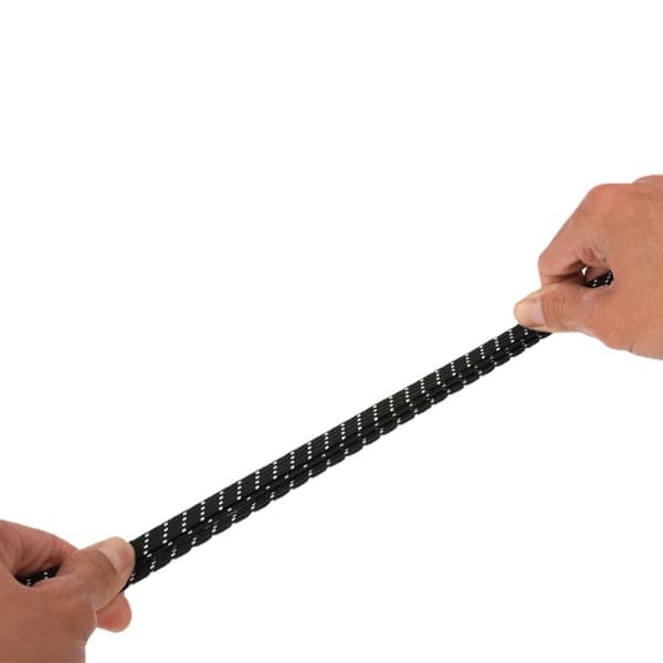 Bungee snor med stålkrog Black Black