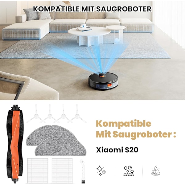 Xiaomi S20 Robotstøvsuger Reservedele Kit