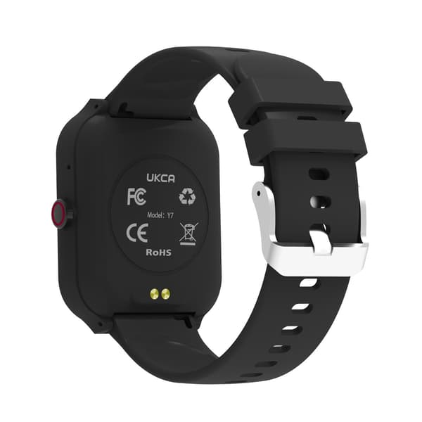 Multifunktionell Smartwatch med Bluetooth-samtal och Hälsoövervakning, kompatibelt med Android och iOS Black Black