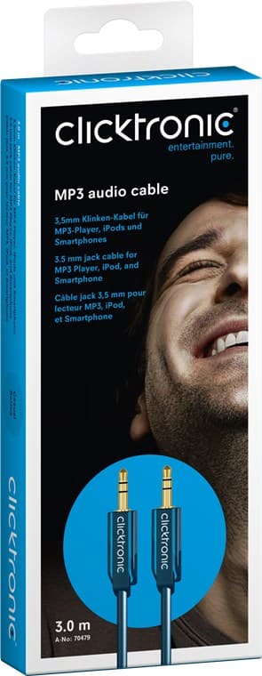 3,5 mm:n AUX-kaapeli, stereo