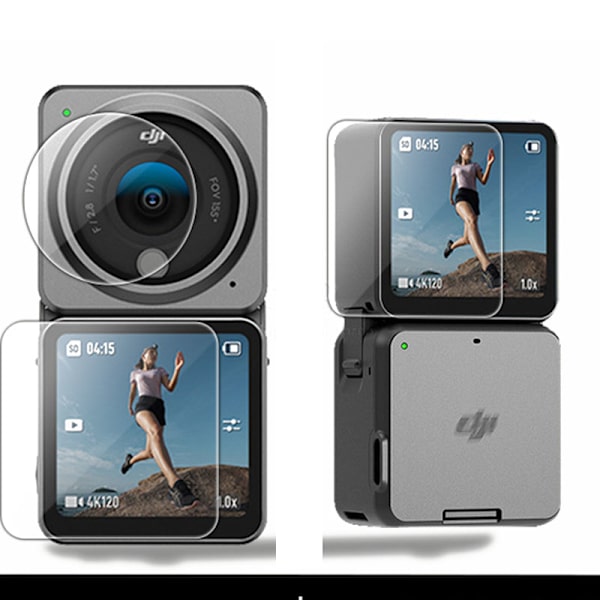 DJI Action 2 Camera Skärmskydd i härdat glas (3-pack)