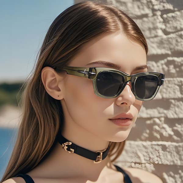 Trendy polariserede solbriller med etui Grey+Black Grey+Black