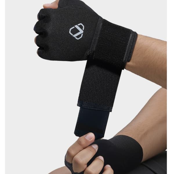 Viktlyftarhandskar halkskydd för styrketräning och cykling, polyester gymhandskar för tyngdlyftning, chins och cross-training, 1 par S S