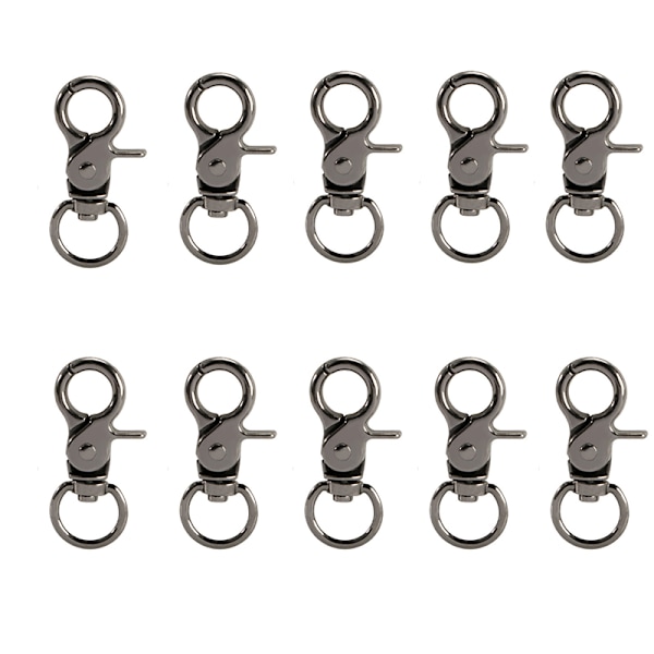 Krabbelukkeklemmer - Pakke med 10 Sort