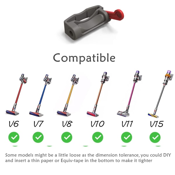INF Tænd/Sluk knap betjeningsklemme 2-pak kompatibel med Dyson V15/V10/V11