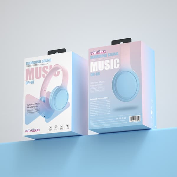 Gradient Bluetooth -kuulokkeet DR88 - Mukaansatempaava ääni Blue Blue