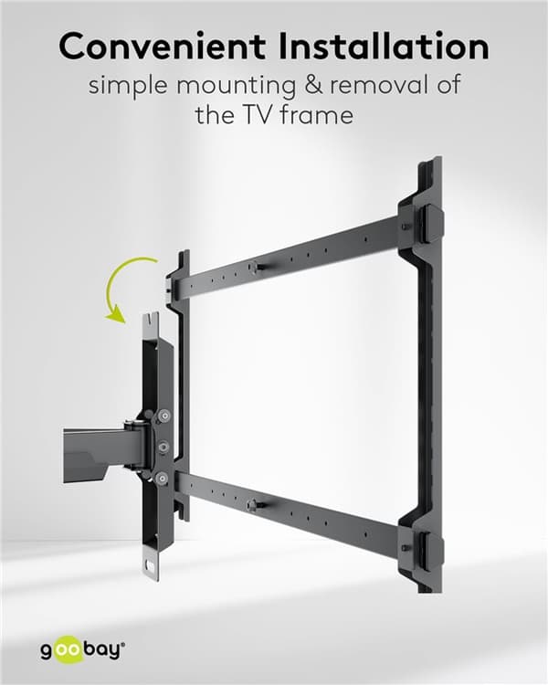 TV-seinäteline Pro FULLMOTION (XL), musta
