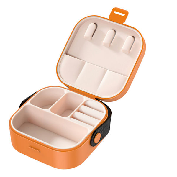 Mini smykkeskrin med spejl Orange