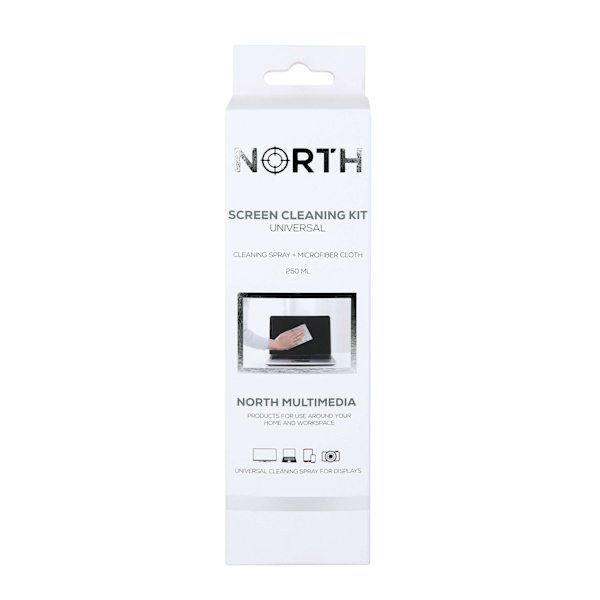 NORTH Rengöringskit Universal vätska 250ml och rengöringsduk