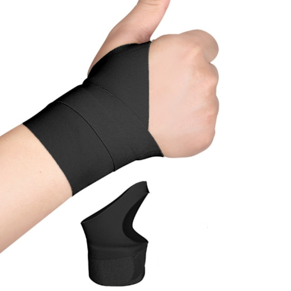 Håndledsstøtte / tommelfingerbandage til højre hånd Sort
