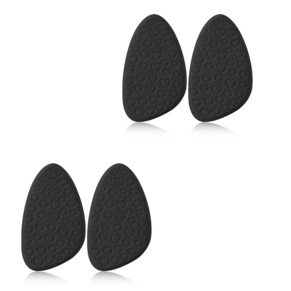 Korkeakorkoiset jalkaterän pehmusteet Heel-inserts 2-paria Musta