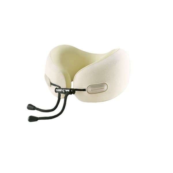 U-formad Resekudde i Memory Foam: Bekvämt Nackstöd för Resor White White