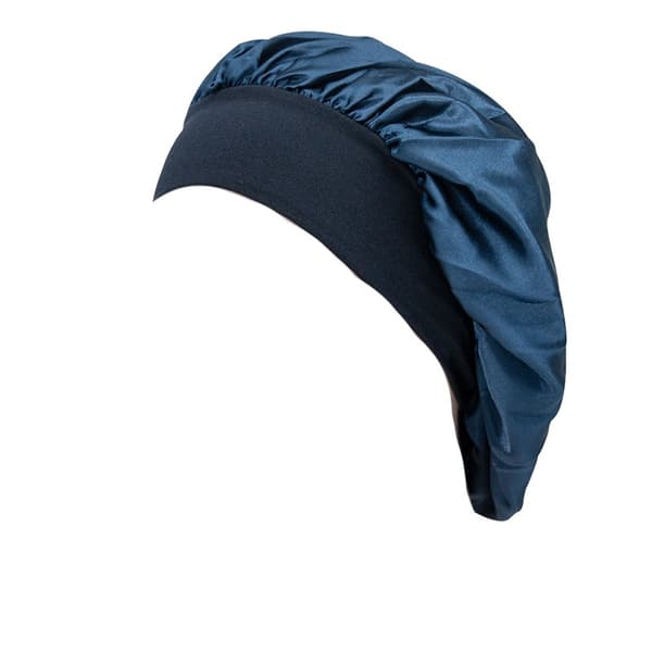 Elastisk Hårvårdsmössa 2-pack - Trendig, Andningsbar och Bekväm Sovmössa NavyBlue NavyBlue