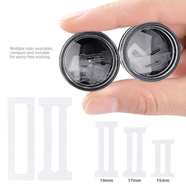 Heltäckande nageltippar med spetsmönster, 10 tippar/låda 15 mm