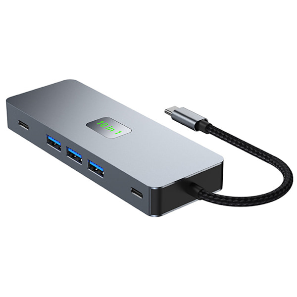 10-in-1 USB-C -telakointiasema kahdella 4K60Hz-näytöllä