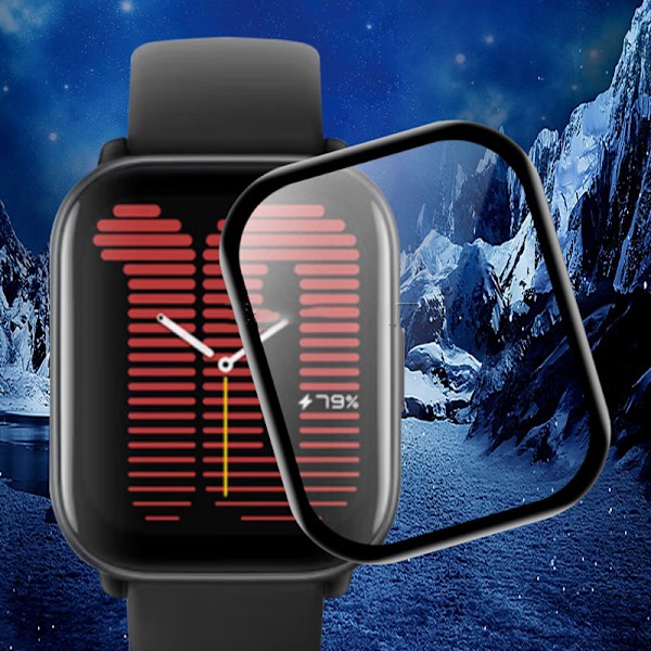 Skärmskydd i Härdat Glas för Smartklocka, 2-pack Amazfit Active