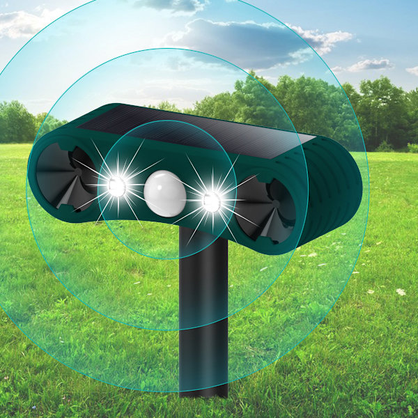 Solar Outdoor Motion Sensor Alarm - Ultrasonic Solar Infrared Induction Alarm