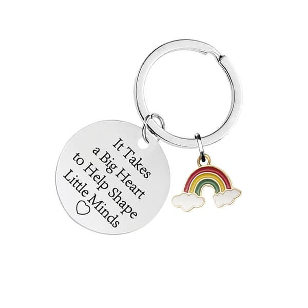 Rainbow Epoxy -ruostumattomasta teräksestä valmistettu avaimenperä CHY019