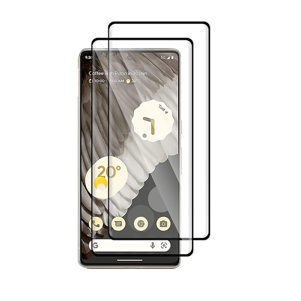 Kristallklart härdat glasskydd för Pixel 7 Pro
