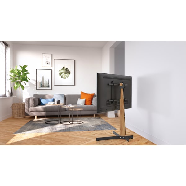 TVS 3695 TV Floor Stand, Oak/Steel Black