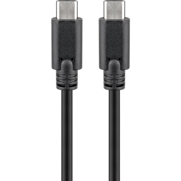 USB-C™-kabel USB 3.2 Gen 2x2, USB-PD, 5A, 1 m, svart