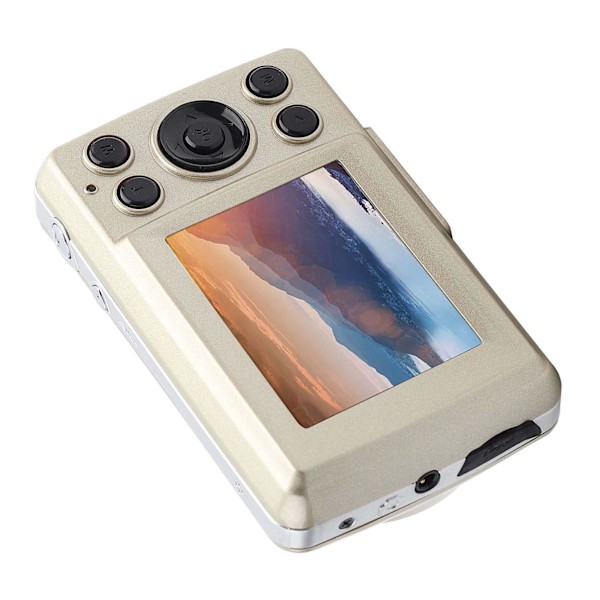 INF 1080P, 16 MP kompakt digitalkamera med 2,4-tommer skærm - 32 GB Guld