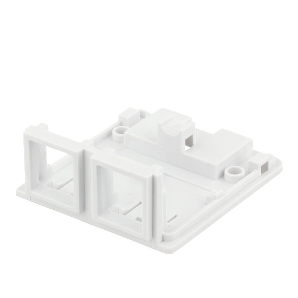 Surface mount box for Keystone, 2 ports, white