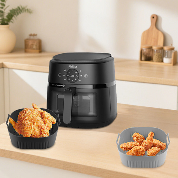 Air Fryer Bageplade Pad Black Black