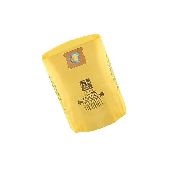 Pölypussit teollisuusimureille, keltaiset (6 kpl) 15-22 gallons