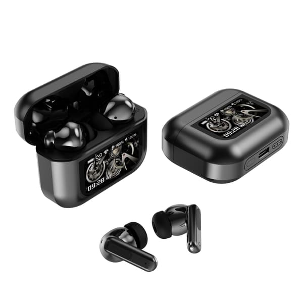 X30 Bluetooth 6.0 -langattomat kuulokkeet ANC- ja ENC-kohinanvaimennuksella ja pitkällä akunkestolla Grey Grey