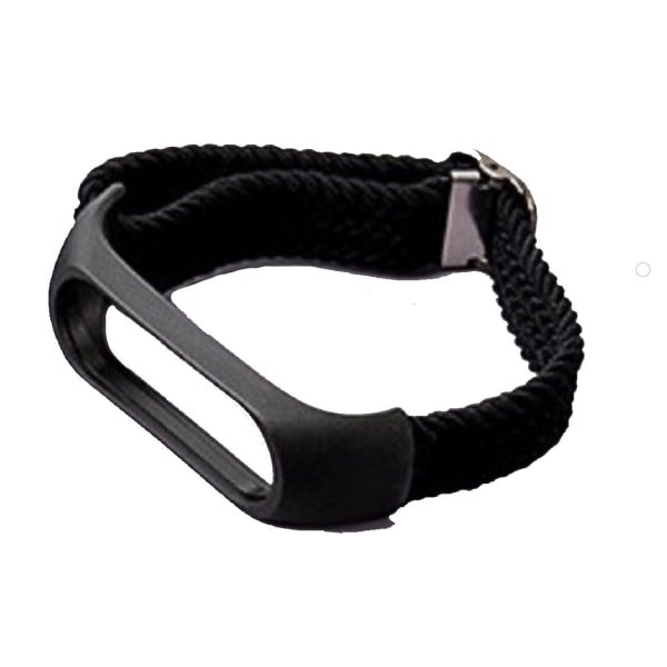 INF Klockarmband Nylon för Xiaomi Mi Band 3/4/5/6/7/NFC Svart