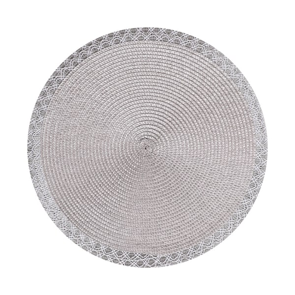 Set med 8 bordstabletter, PVC-bordstabletter för matbord Silver