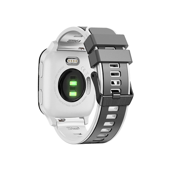 Silikonarmband för Garmin Venu2/2S/SP/2Plus, Samsung, Huawei, Amazfit Vit+Grå Select