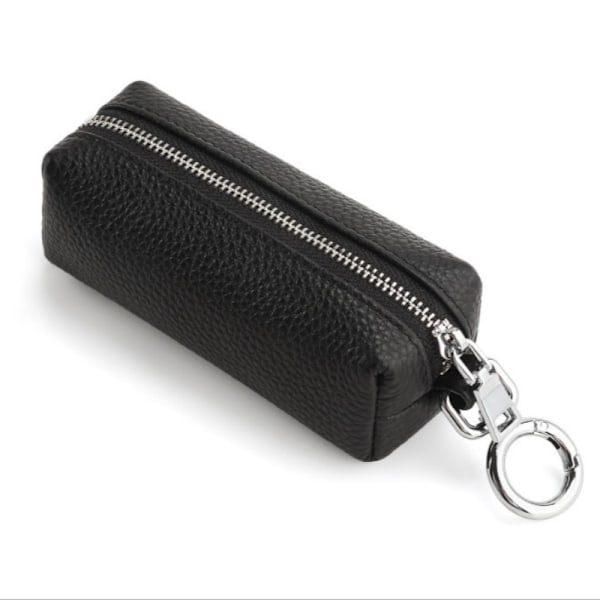 Läder midja nyckelhållare - Business Key Organizer med stor kapacitet Svart