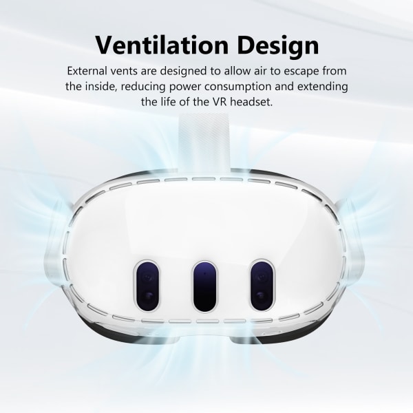 Transparent skyddsfodral för Meta Quest 3 Transparent Transparent