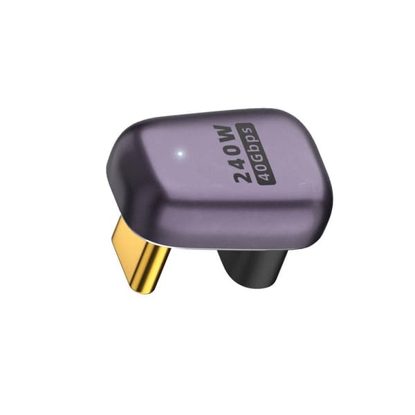 240W Multifunktionell USB-C Adapter: Höghastighets 40Gbps Data & 8K Videoöverföring, U-formad Design