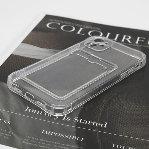 iPhone 11 kuori korttitelineellä TPU läpinäkyvä
