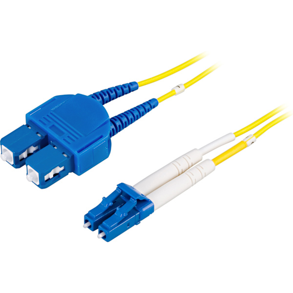 OS2 Fiber cable, LC - SC, duplex, singlemode, 2m