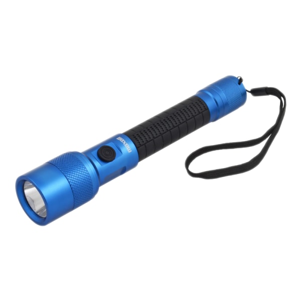 UV LED flashlight, IP44, aluminum, blue
