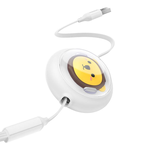 Laddningskabel 3w1 Baseus USB till USB-C, USB-M, Lightning 3,5A, 1,1m (Vit)