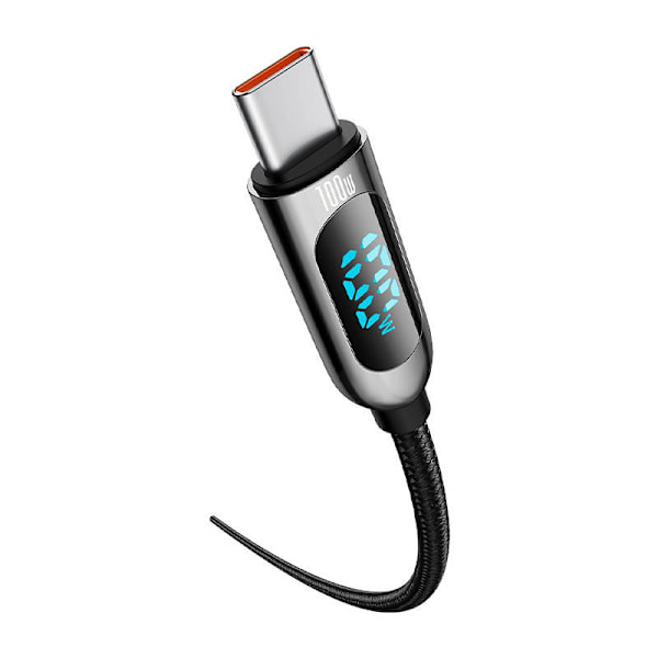 Baseus Displaykabel USB-C till Type-C 100W 1m (svart)