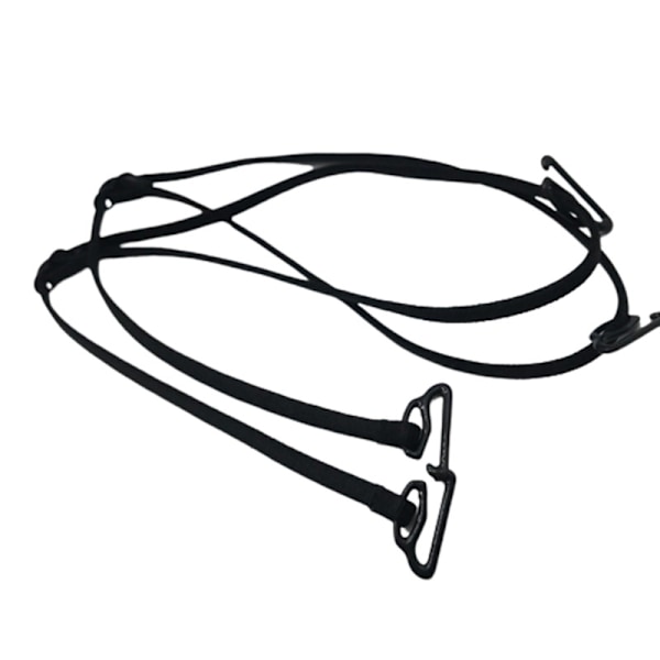 Justerbar og elastisk bh-rem Sort