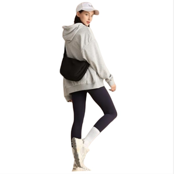 Crossbody-väska med justerbar rem - Snygg och kompakt Svart