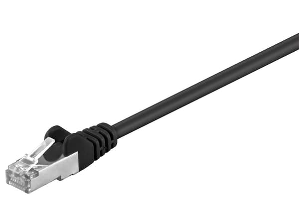 CAT 5. patch-kaapeli, F / UTP, musta