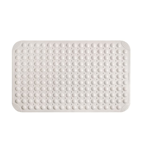 Halkskyddsmatta för badrum, texturerad TPE-badrumsmatta White B White