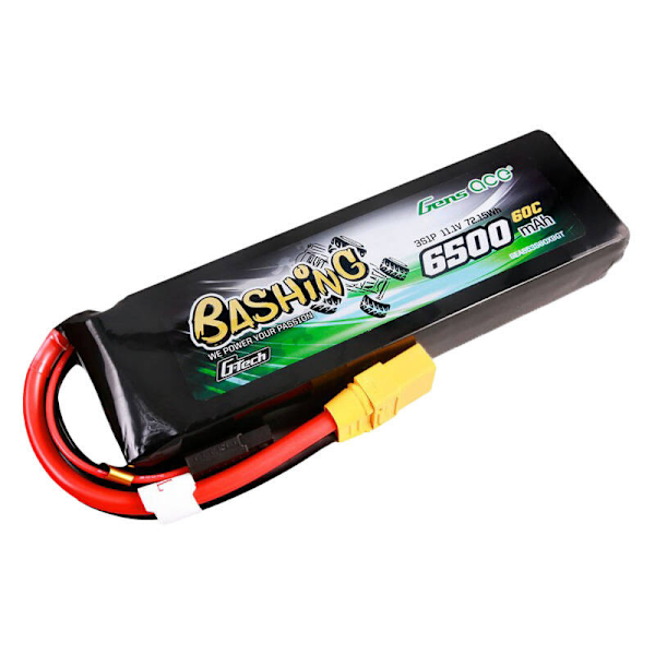 Gens ace G-Tech 6500mAh 11,1V 60C 3S1P Lipo-batteripakke med XT90-Bashing-serien