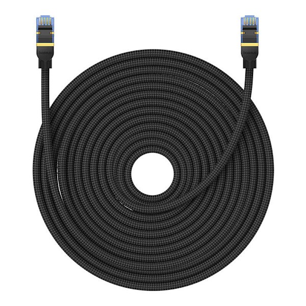 Flettet netværkskabel kat. 7 Baseus Ethernet RJ45, 10 Gbps, 25 m (sort)